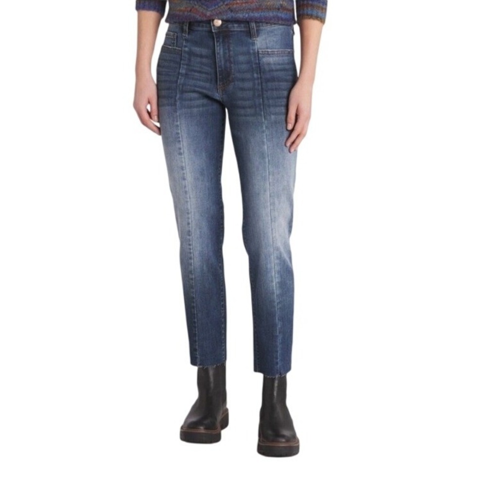 STSβ Blue Caroline High Rise Cropped Straight Jeans Women's Size 32 Blue Denim